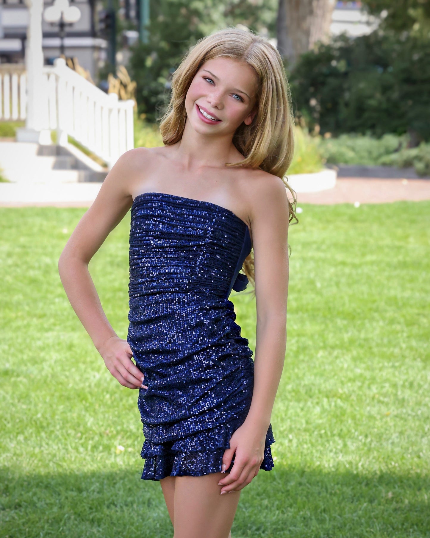 Navy Blue Ophelia Dress