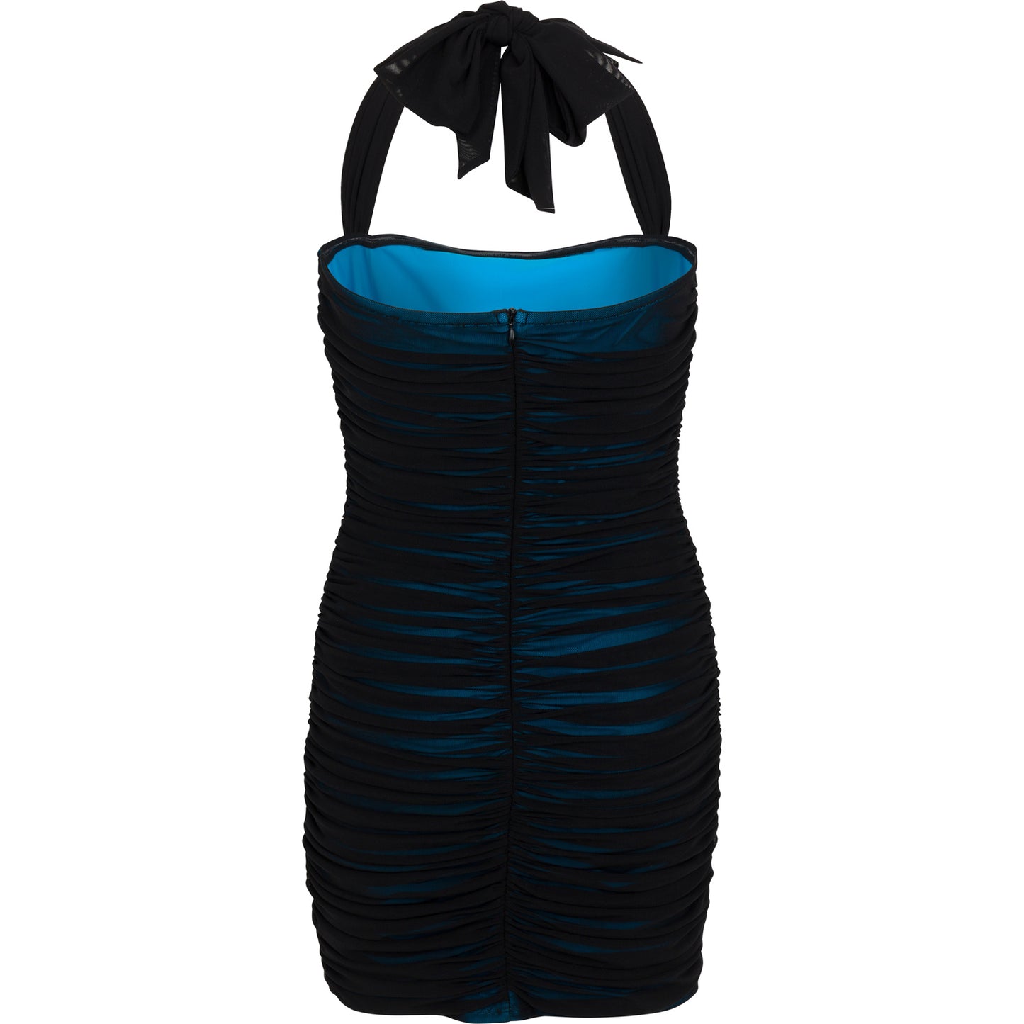 Blue and Black Mesh Mia Dress