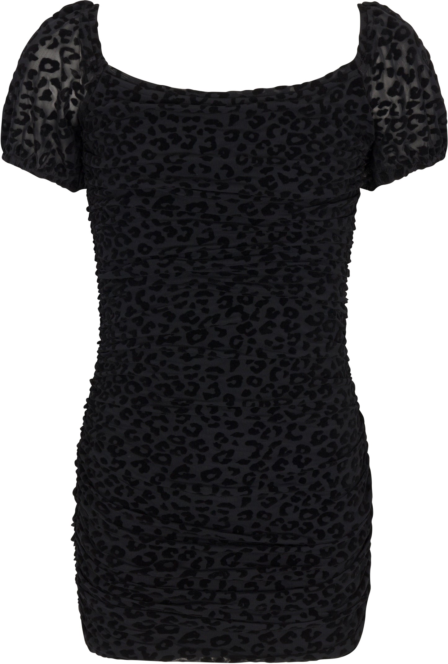 Black Leopard Olivia Dress