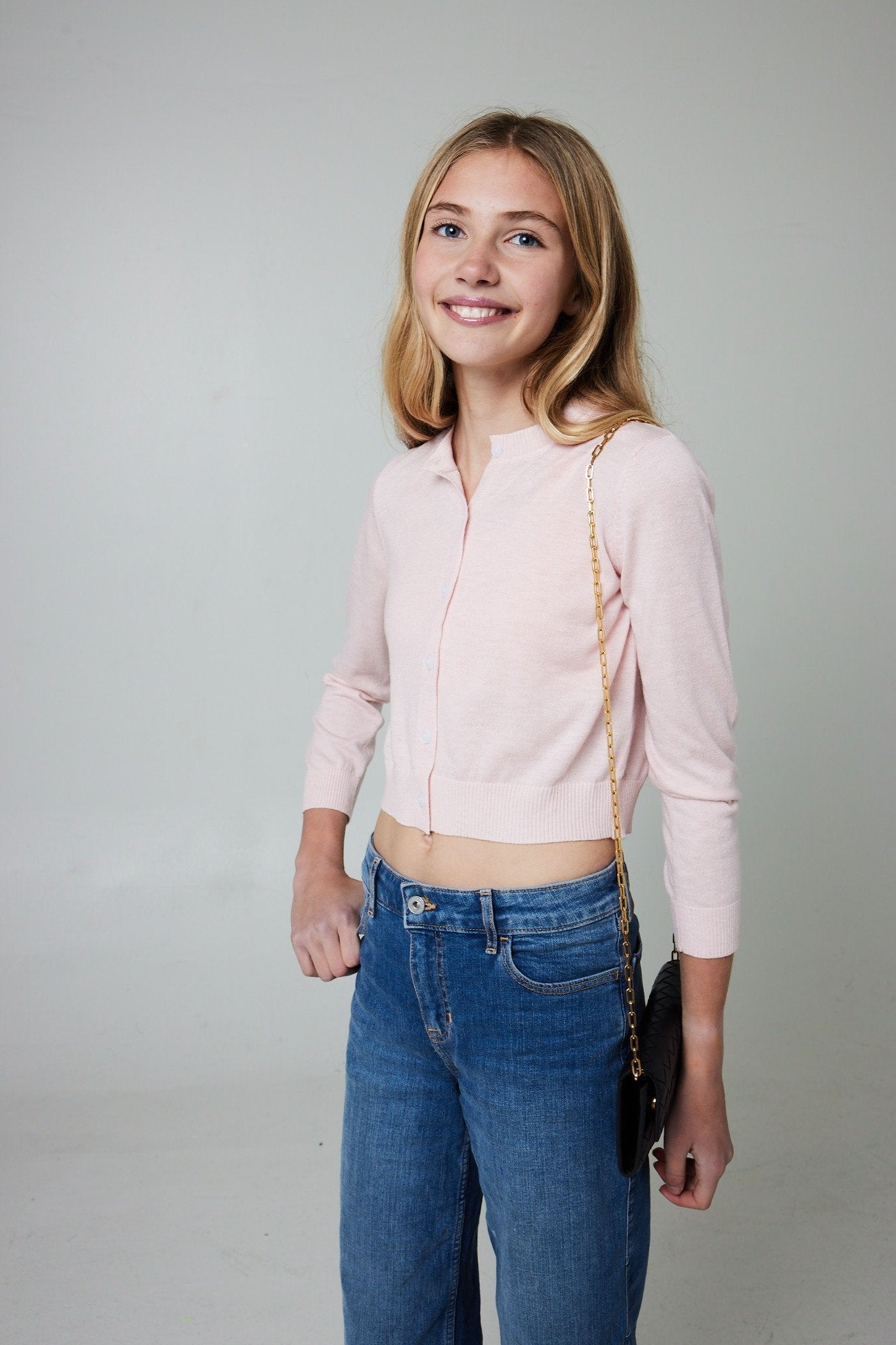 Eve Cardigan- Petal Pink