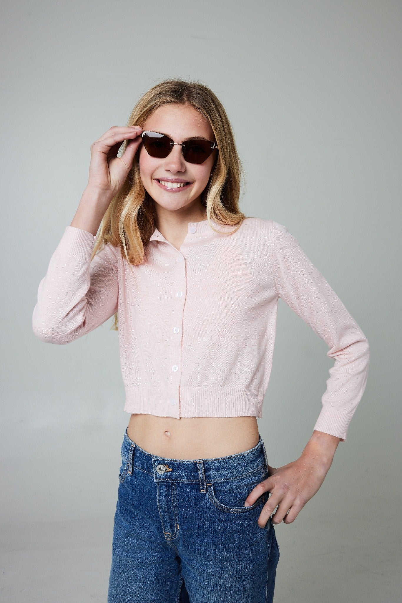 Eve Cardigan- Petal Pink
