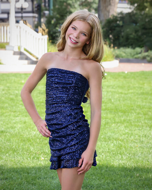 Navy Blue Ophelia Dress