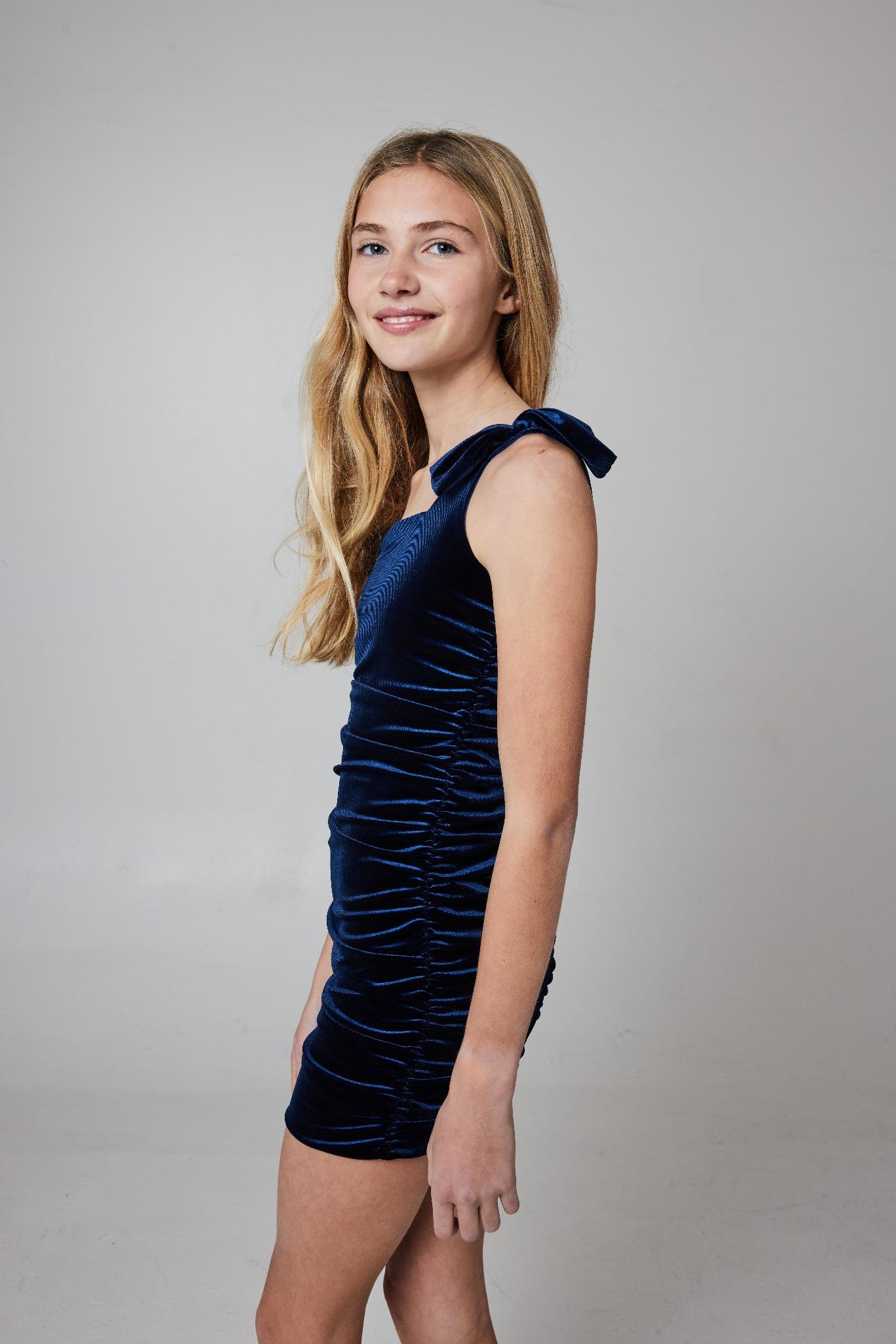 Julia Dress- Midnight Velvet